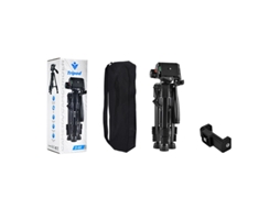 Tripé Portátil de Alumínio para Celular 0,63 M com Bolsa Nylon e Clipe em Transmissões Ao Vivo Fotografia, Compatível AQUAFORGE