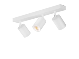Nettlife 3 Spots Máx. 25 W Gu10 Teto Branco 350 ° Giratório Moderno Candeeiro De Parede Industrial Para Sala De Estar, Quarto, Cozinha