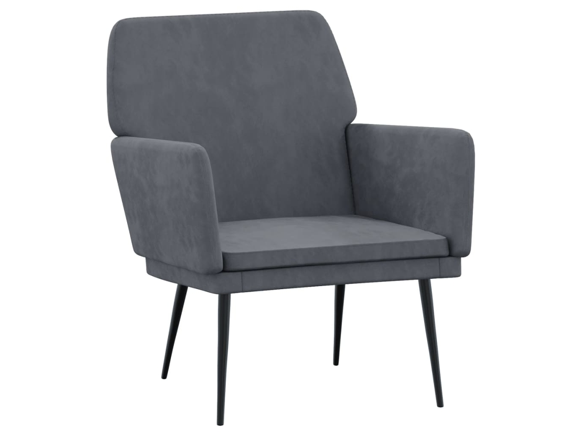Armchair, Armchairs Vidaxl Cinzeto Veludo