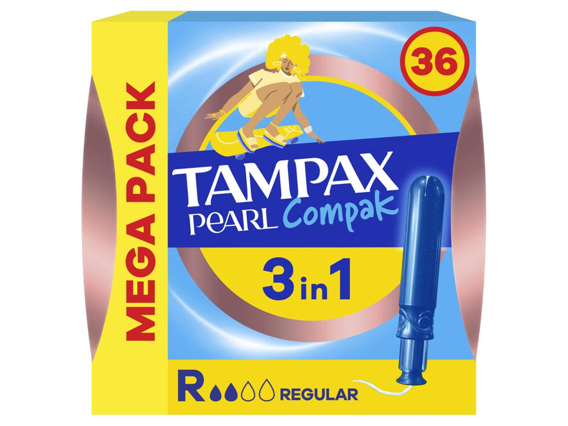 Tampões Compak Pearl Regular Com Aplicador Tampax