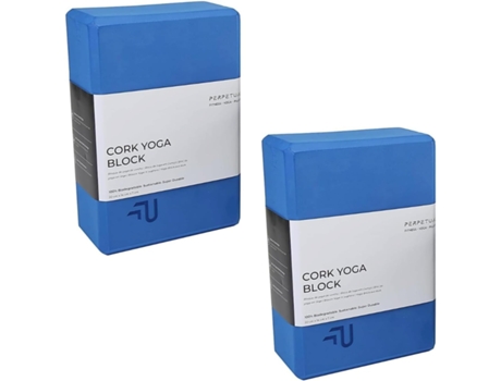 PERPETUAL Bloco de Yoga Liso - 2 Unidades - Espuma EVA Antiderrapante - Suporte para Yoga e Pilates - Resistente ao Suor