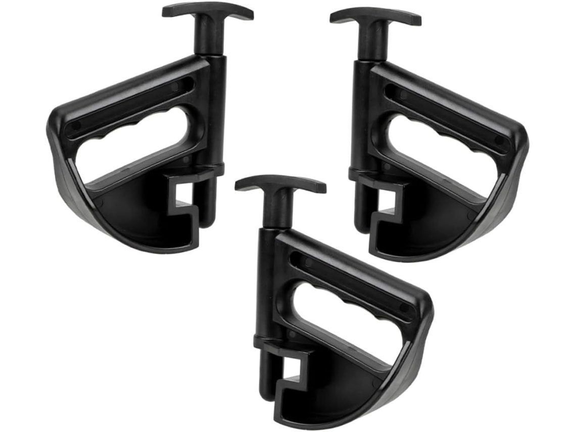 Conjunto De 3 Ferramentas Manuais Pretas Para Montagem E Remoção De Pneus Em Carros.