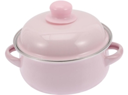 Vintage Esmaltada Com Alças Duplas Para Cozinhar Em Família, Resistente E Antiaderente, Ideal Para Sopas E Ensopados, Gokoco