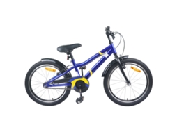 Vidaxl Bicicleta Infantil 22 Polegadas Para 7-12 Anos Azul Preto