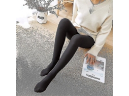 2026 medias de Punto Mujer com Peluche Espessado Inverno Quentinho Elásticas Slim Cintura Alta Body Stockings Fleece
