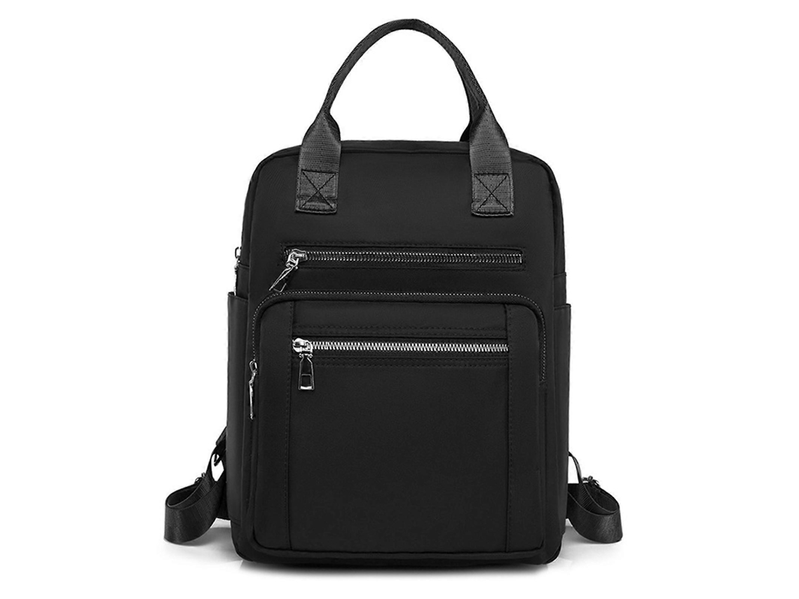 Mochila Feminina De Viagem Em Tecido Oxford Resistente À Água, Espaçosa, Com Vários Bolsos E Grande Capacidade. Preta.