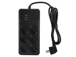 Extensão residencial Europeanwire (modelo multifuncional inteligente com USB e interruptor)