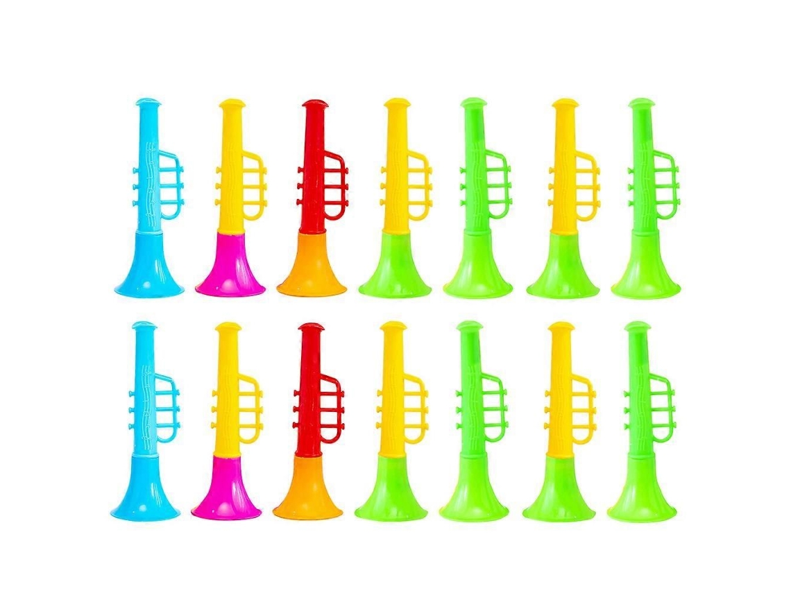 20 Mini Trompetes De Plástico Para Brinquedos Infantis
