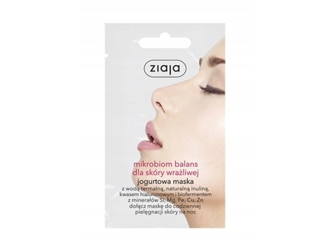 Ziaja, Máscara Facial Microbioma Balance, Pele Sensível, 7 Ml