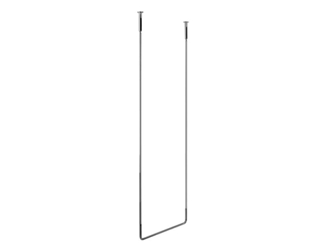 Toalheiro de teto GESSI Goccia 60 cm, altura 160 cm, 38143, Toalheiro de teto GESSI Goccia 60 cm, altura 160 cm, 38143, Cor: Negro metalizado GHRC