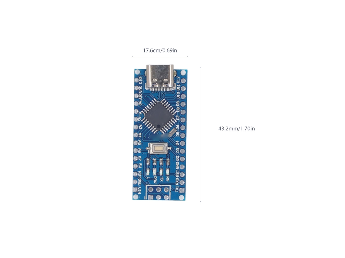 Placa De Desenvolvimento Nano Com Usb Type C Sem Solda