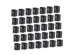 2 35 Pinos De Interruptor Basculante Industrial Preto Para Barco - Peças Liga/desliga