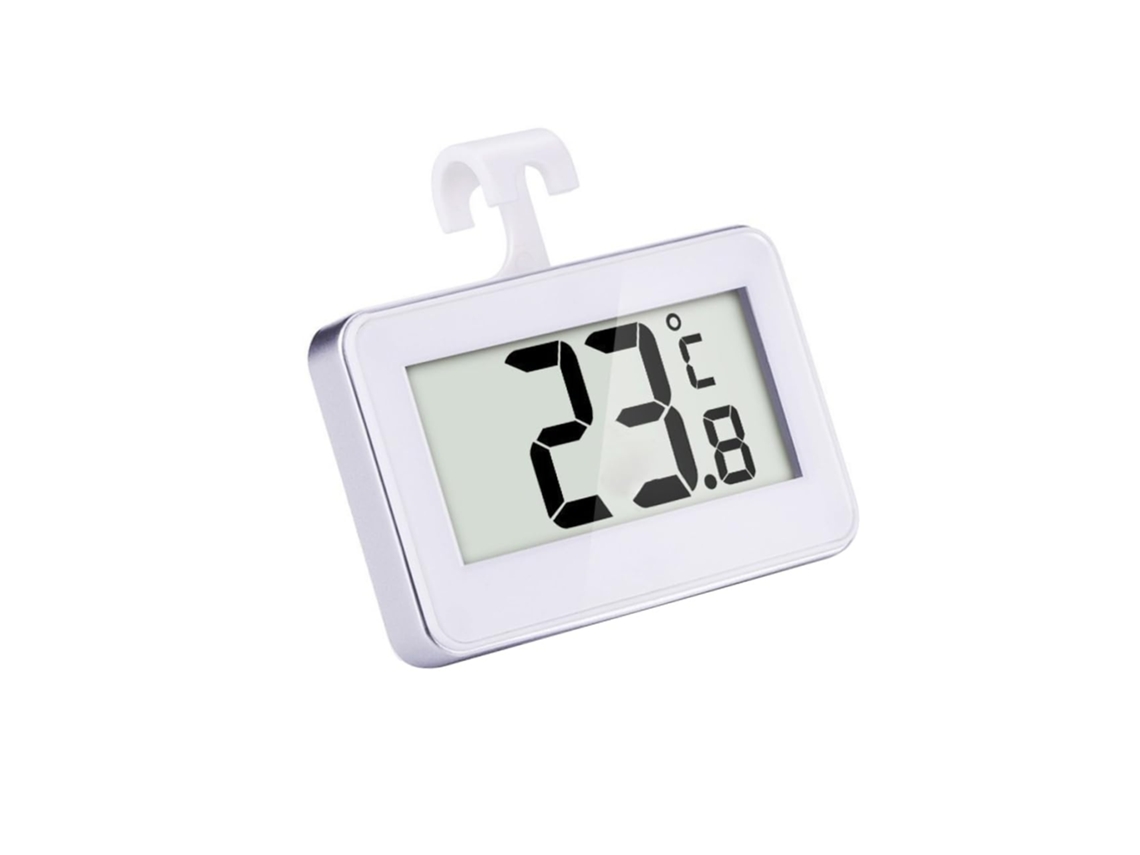Lurelia Termómetro Digital Para Frigorífico E Congelador, Visor Fácil Leitura, Base Magnética, Suporte Prático, Celsius/fahrenheit, Material Abs