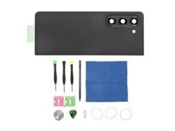 Cubierta Trasera de Cristal con Adhesivo y Herramientas para Samsung Galaxy Z Fold 5 5G F946 en Negro