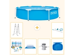 Piscina com Estrutura Redonda 244x51 Cm 7 peças S20991 INTEX