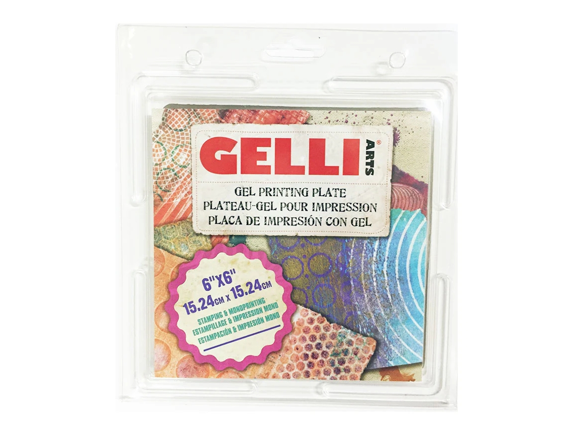 Placa De Impressão Em Gel Gelli Arts 15,4x15,4 Cm (6x6 Polegadas)