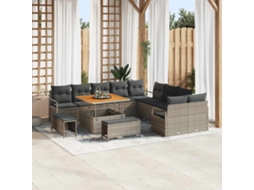 Vidaxl Conjunto De Sofá De Jardim 13 Unid. 12-número De Lugares