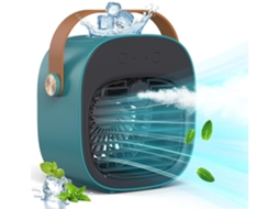 Ventilador De Ar Condicionado Portátil, Recarregável De 5200mah, Três Velocidades De Vento, Adequado Para Casa, Quarto, Viagem Ecológica Liptaptyn
