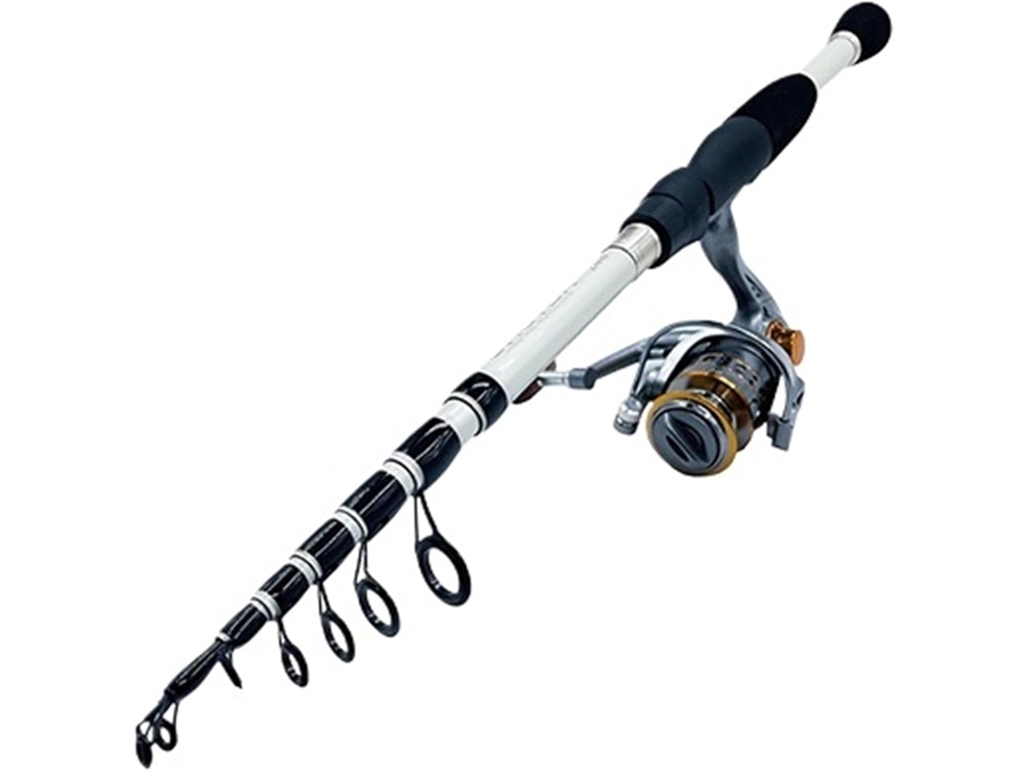2,4 M 1,8 Vara Pesca Telescópica Ideal Iniciantes Experientes