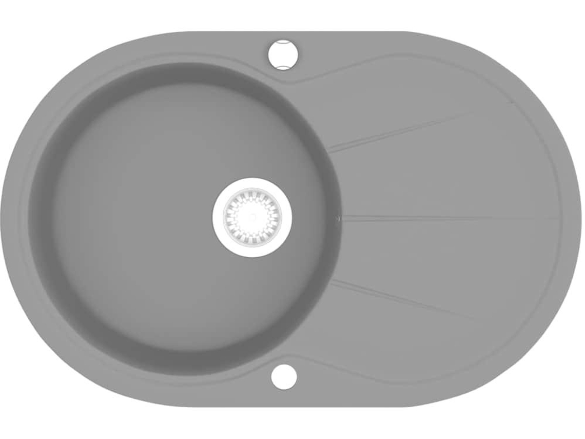 Kitchen Sink, Kitchen Sinks Vidaxl Cinzeto Granito (individual )