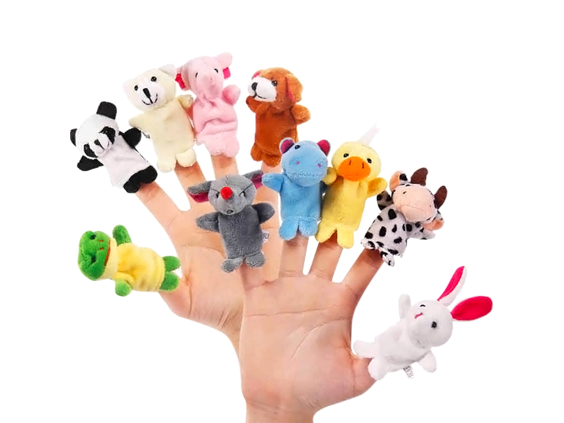Ats 10 Peças Lindas Marionetas de Dedo Animais Bonecos Cômicos Brinquedos Presentes
