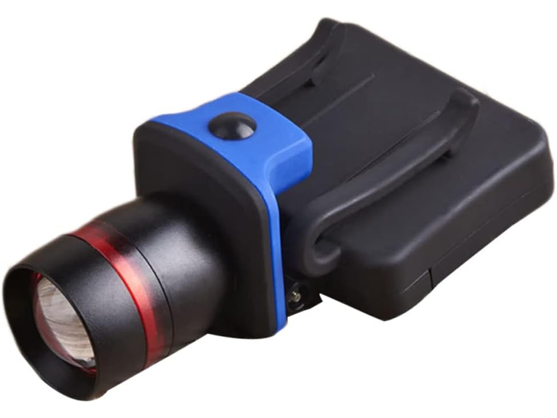 Lanterna De Cabeça Led Com Clipe Para Pesca E Camping, Modos De Iluminação Ajustáveis, Preta, Leve E Recarregável.