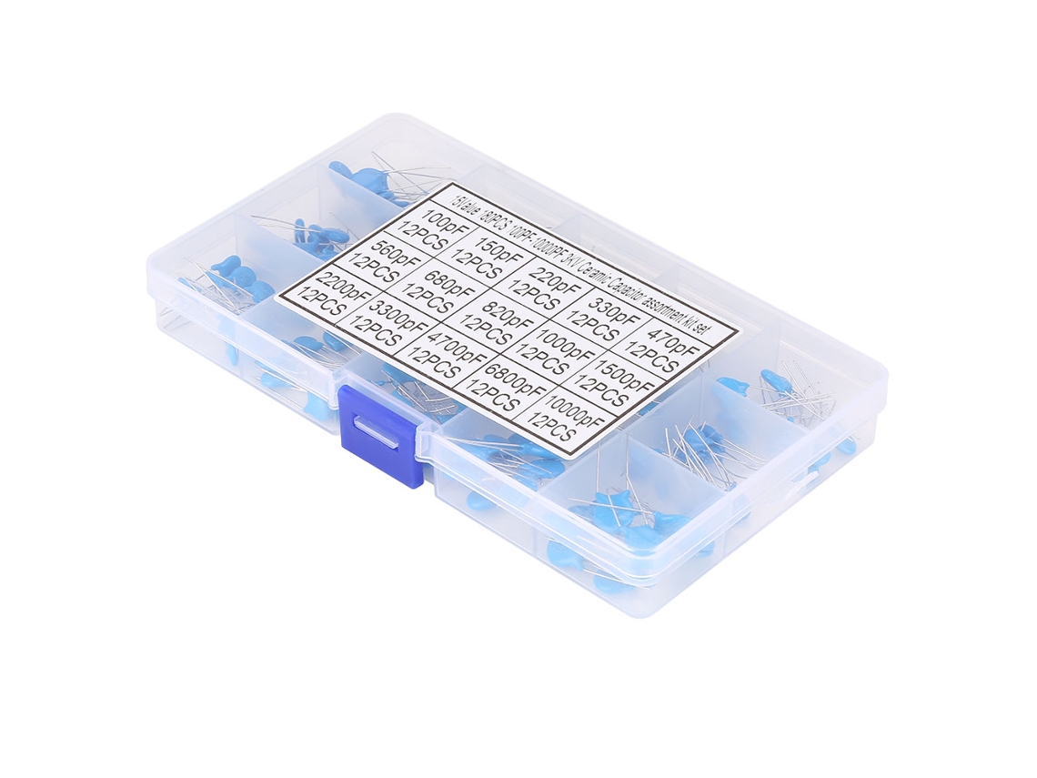 Kit de Capacitores Cerâmicos 180 peças 3kv S/MARCA