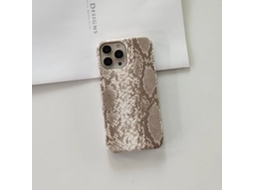 Capa Para Iphone 17 Air Branca, Modelo Fashion Com Estampa De Pulseira De Píton. Meia Capa.