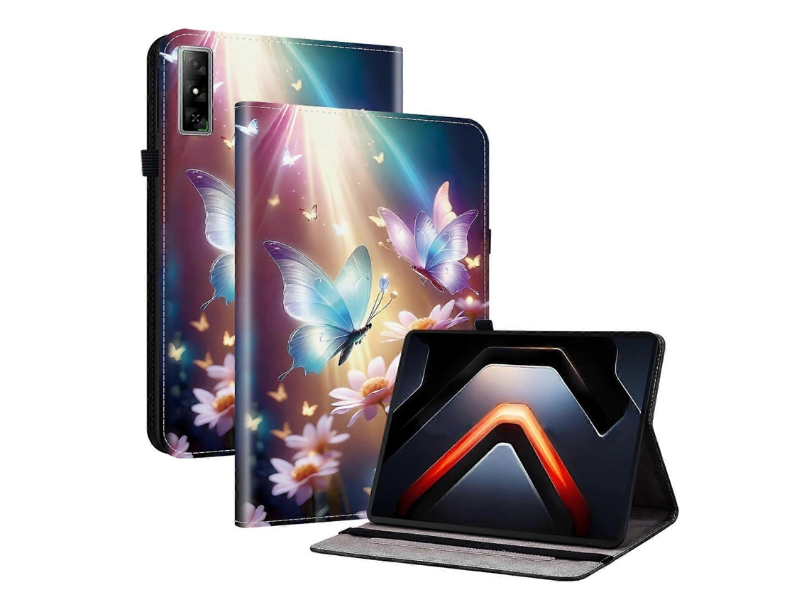 Capa de couro para tablet com textura de cristal colorido Webake