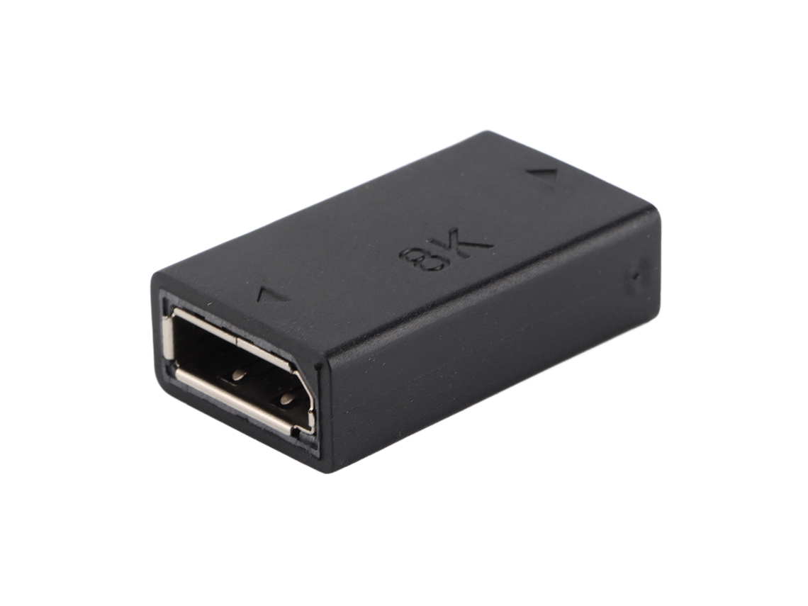Extensor/acoplador Displayport para projeção HD 8K a 60Hz, material ABS durável, plug and play S/MARCA