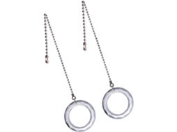 Conjunto De 4 Pingentes Decorativos Com Corrente De Cristal Transparente.