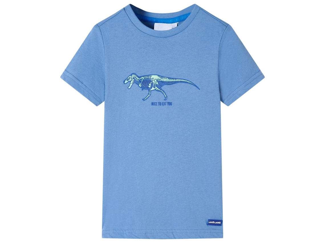T-shirt Para Criança Azul-médio 128