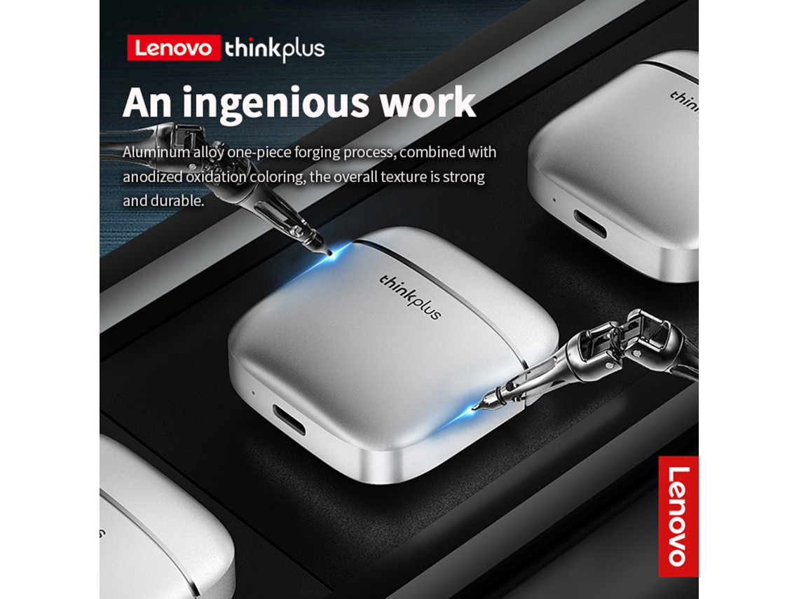 Fone De Ouvido Sem Fio Lenovo Thinkplus Xt99 Bt5.2 Com Microfone E Smart Fast Pair