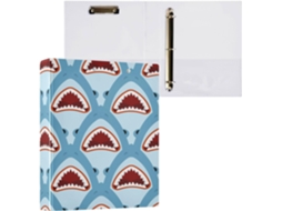 Pacote com 200 Pastas de Três Argolas Capas Bolso para Estudantes Folhas Desenho Peixes e (2,8 Cm X 1,27 Cm)