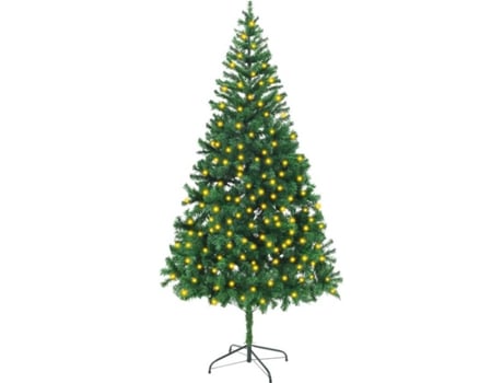 Árvore de Natal VIDAXL com Luzes LED (Verde - 105x210 cm)