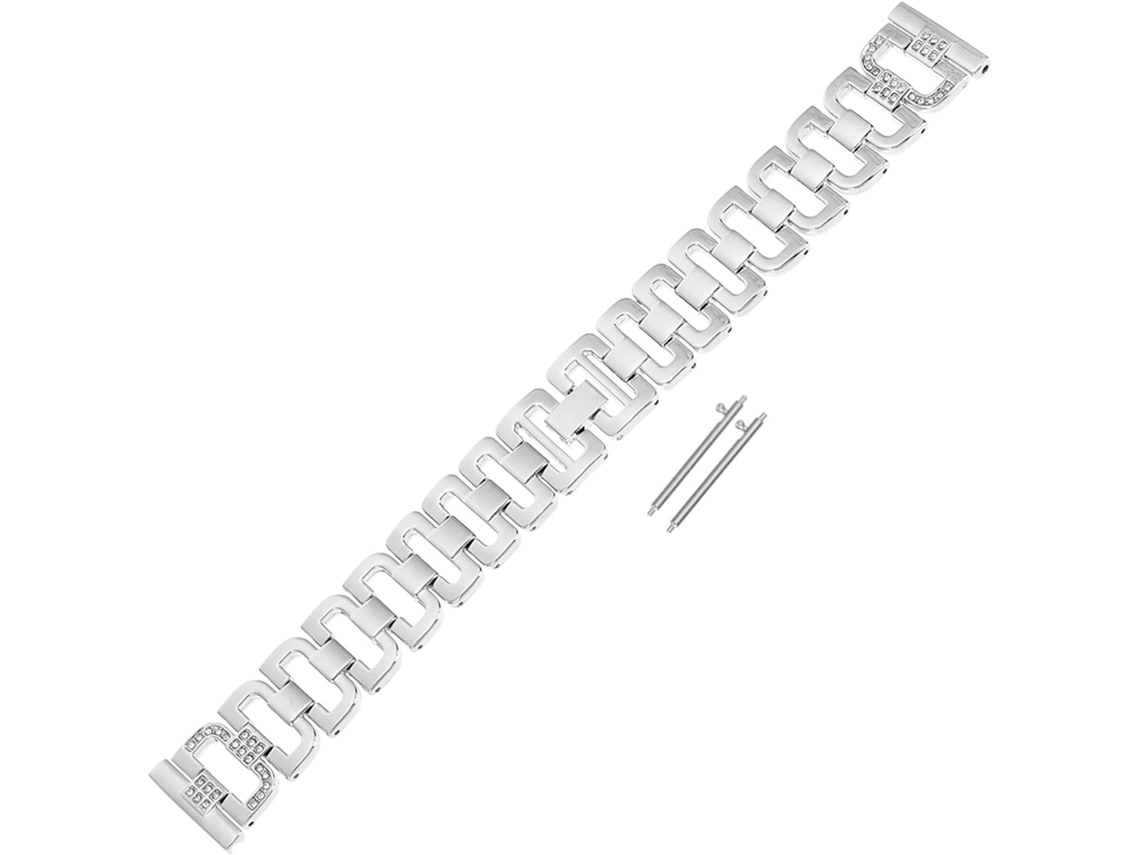 Pulseira Metálica Em Formato De D Para Smartwatch, Compatível Com