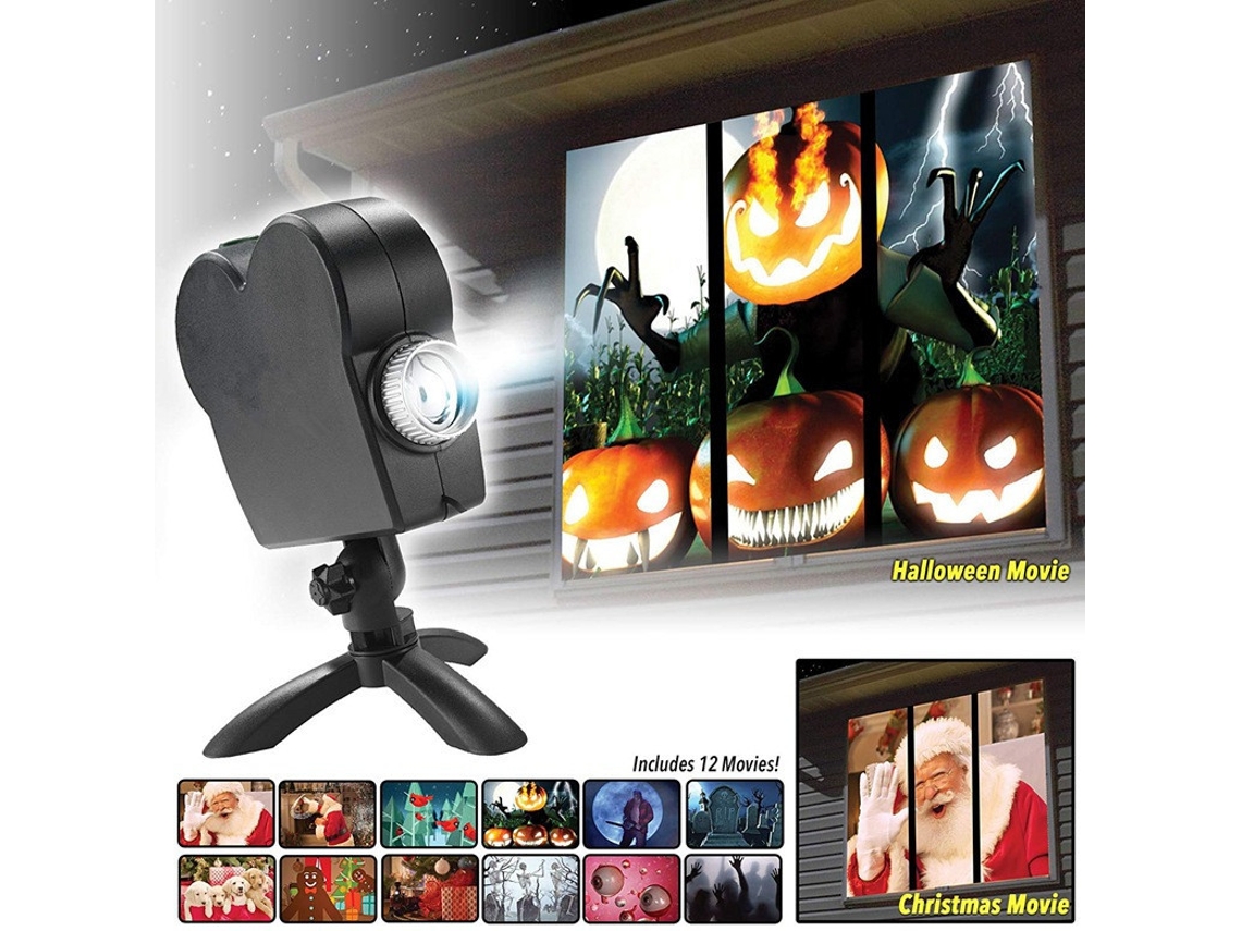 Lâmpada Projetora de 40w com 12 Padrões para Natal e Halloween, Portátil