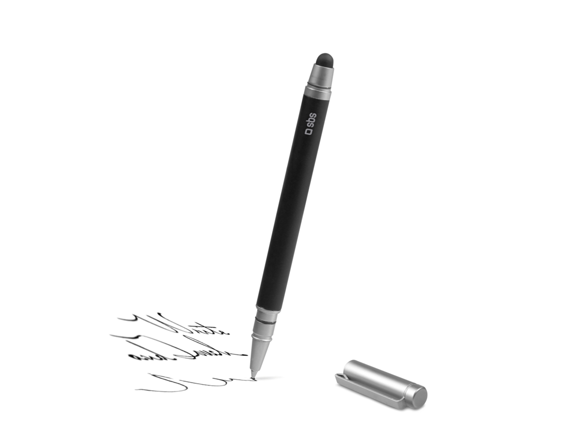 Caneta tatto duo com escrita SBS preta
