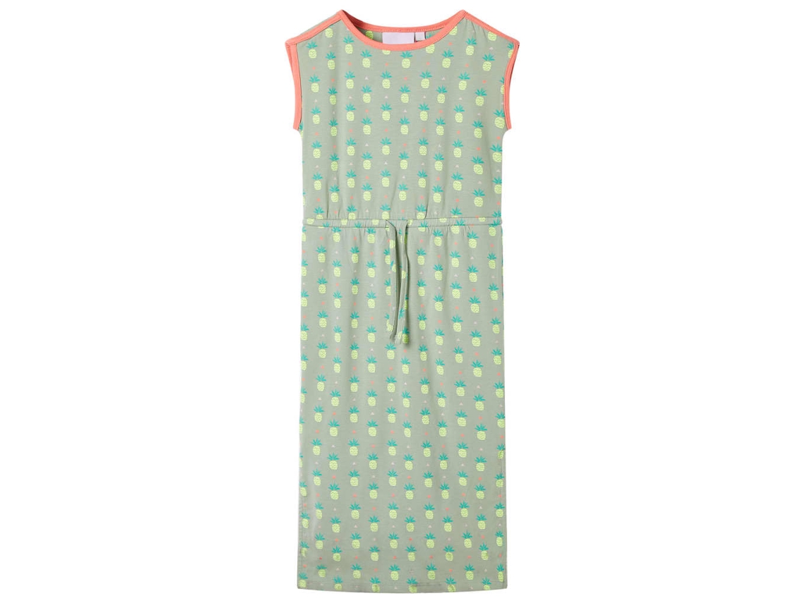 Vestido Para Criança Menta Velho 140