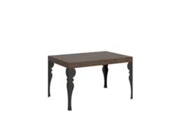 Mesa Extensível Paxon 140/400x90 Cm Nogueira Com Pés Antracite Itamoby