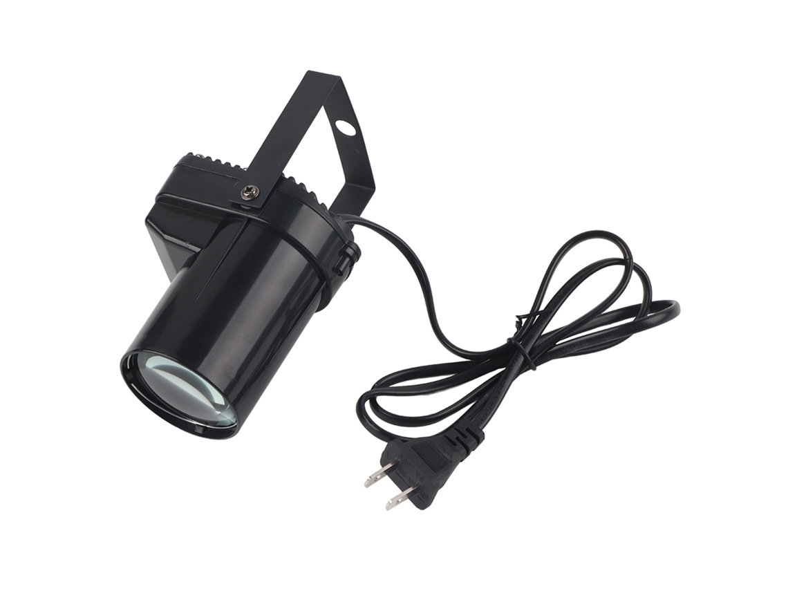 Refletor de LED 12W, feixe de 8°, ajustável 360°, para palcos, bares, festivais S/MARCA