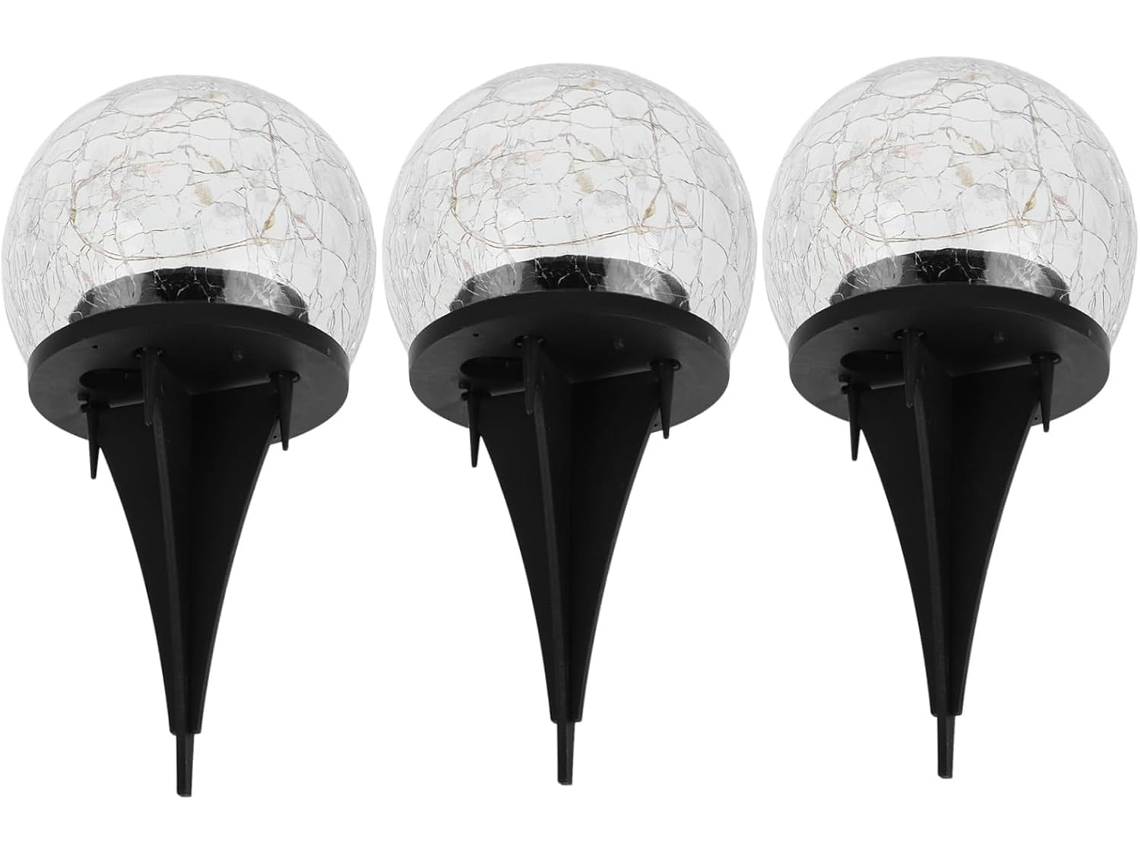 Conjunto De 3 Globos De Vidro Solares Decorativos Para Varanda, Pátio, Paisagem E Jardim. Gokoco