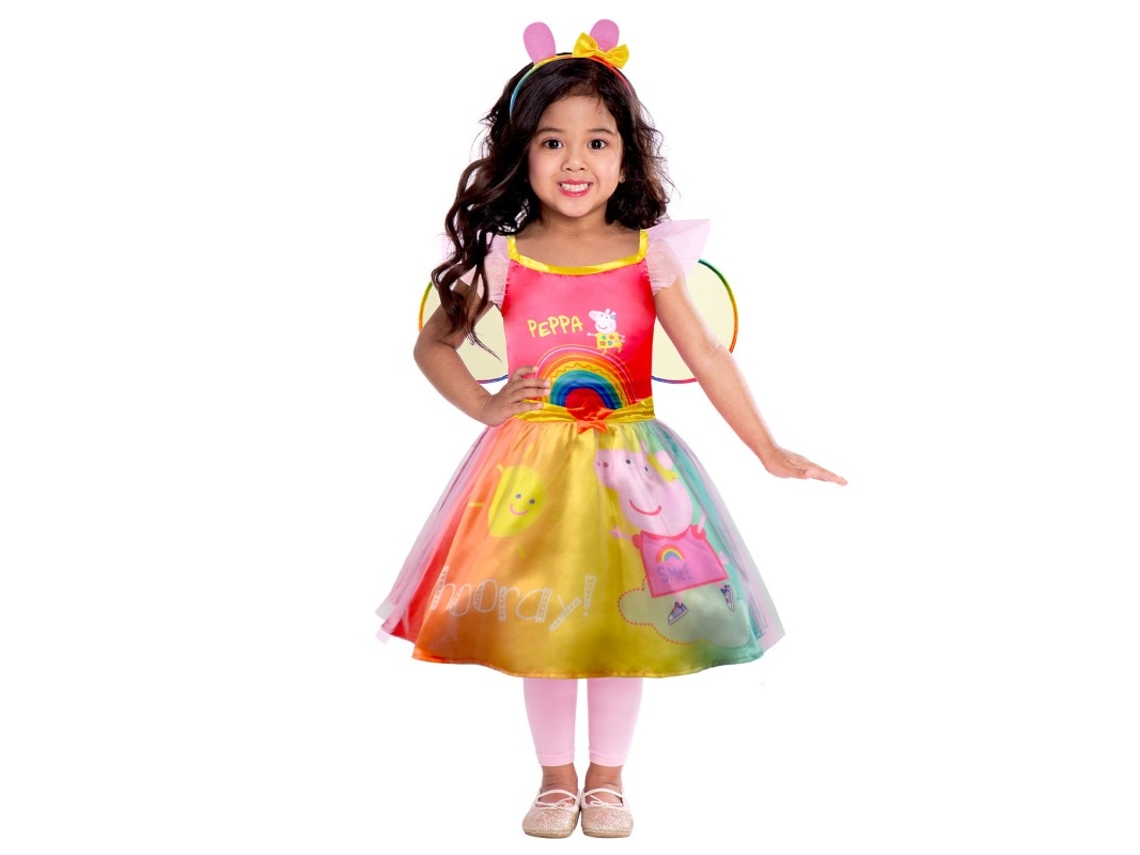 Fato de Menina AMSCAN Peppa Pig Arco Iris (Tam.: 60cm)