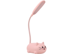 Abajur De Mesa Em Formato De Gatinho Rosa, Ideal Para Crianças E Meninas. Acessórios De Mesa Fofos P Gokoco