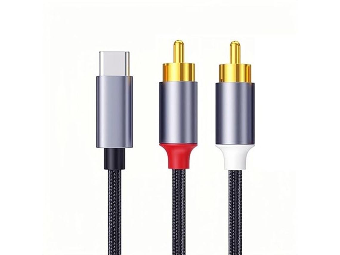 Cabo Adaptador De Áudio Phone Para Rca Lotus Cable Para Alto Falante, Amplificador De Áudio, Link De Áudio Para Apple Iphone Lightning Aquaforge