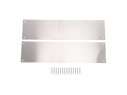 Laxiscreed Conjunto De Placas De Proteção Em Aço Inox Para Portas, Compatível Com Painéis Internos E Externos