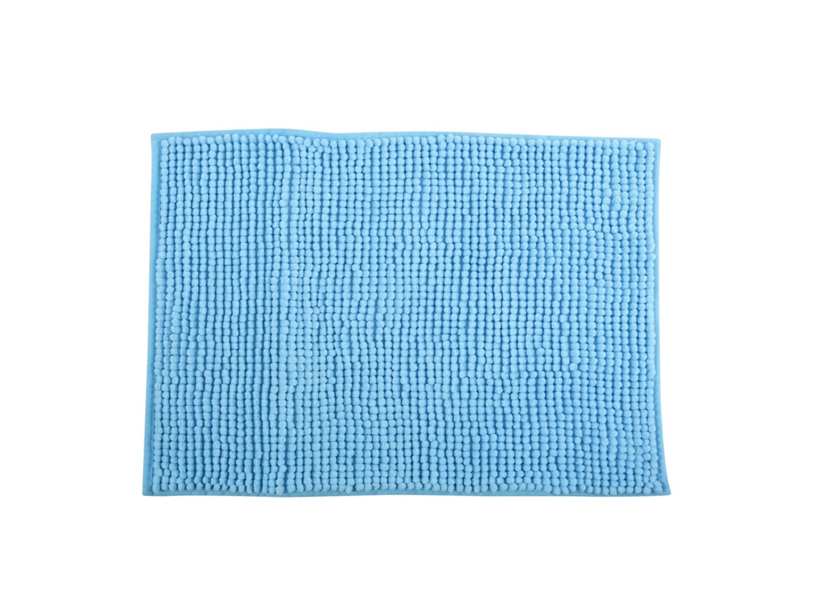 Tapete De Banho Wellhome 'caterpillar', Azul Claro, Dimensões 60x90 Cm