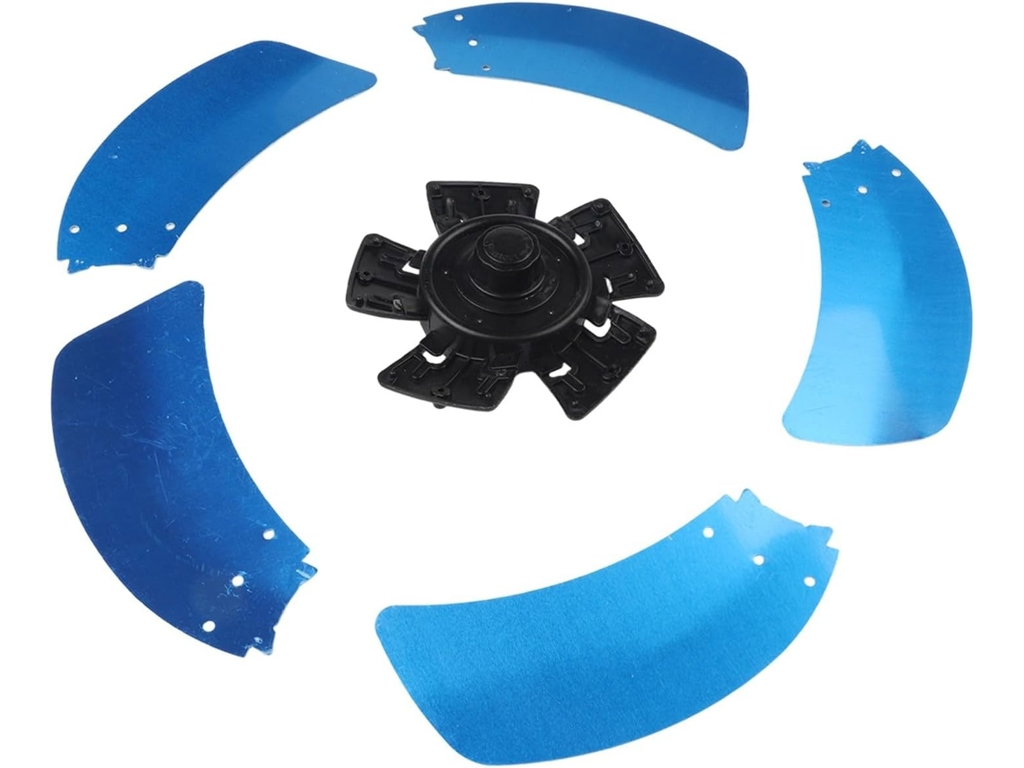 Conjunto De 5 Pás De Alumínio Para Ventilador Elétrico Com Base