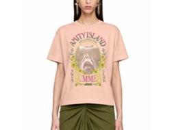Rockinstone Jaws Movie Summer Swim Club Solid Peach Adult T-shirt Size:s