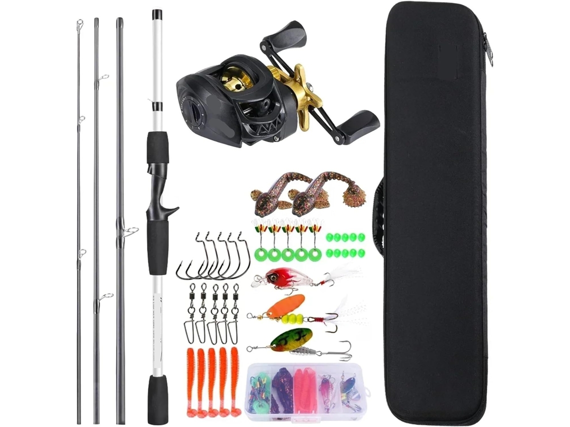 Kit de Pesca com Anzóis, Bóias e Linha S/MARCA